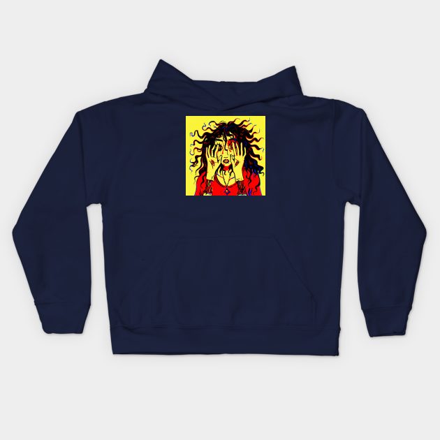 Zombie woman! Kids Hoodie by snowpiart